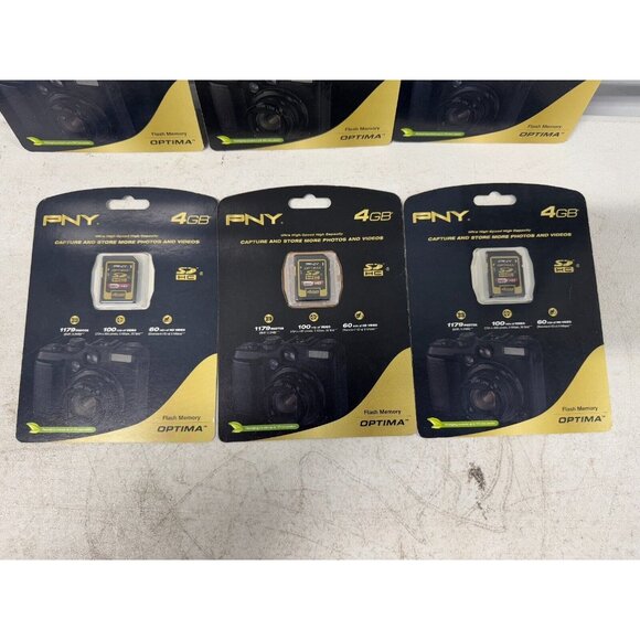 Lot of 6 PNY SDHC Premium CARD 4GB Class 6 SD Card NEW PACKAGE - Picture 3 of 6